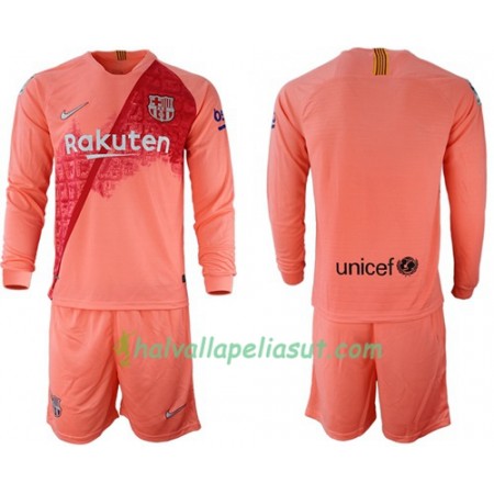 Jalkapallo Pelipaidat FC Barcelona Lasten 3 Paita 2018-2019 Pitkähihainen